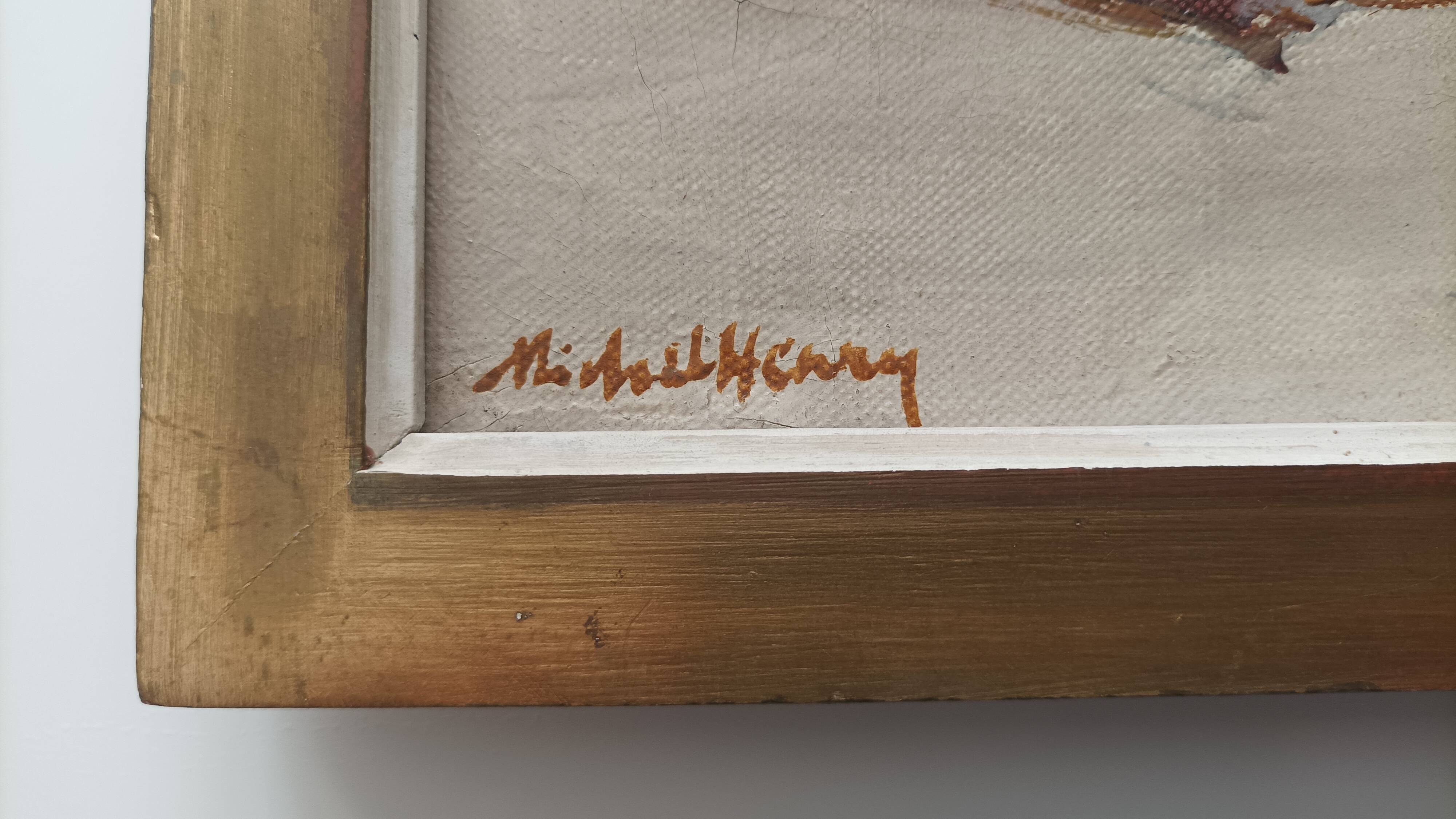 Michel Henry (1928-2016) Oil on canvas painting "Toros a Pedraza"