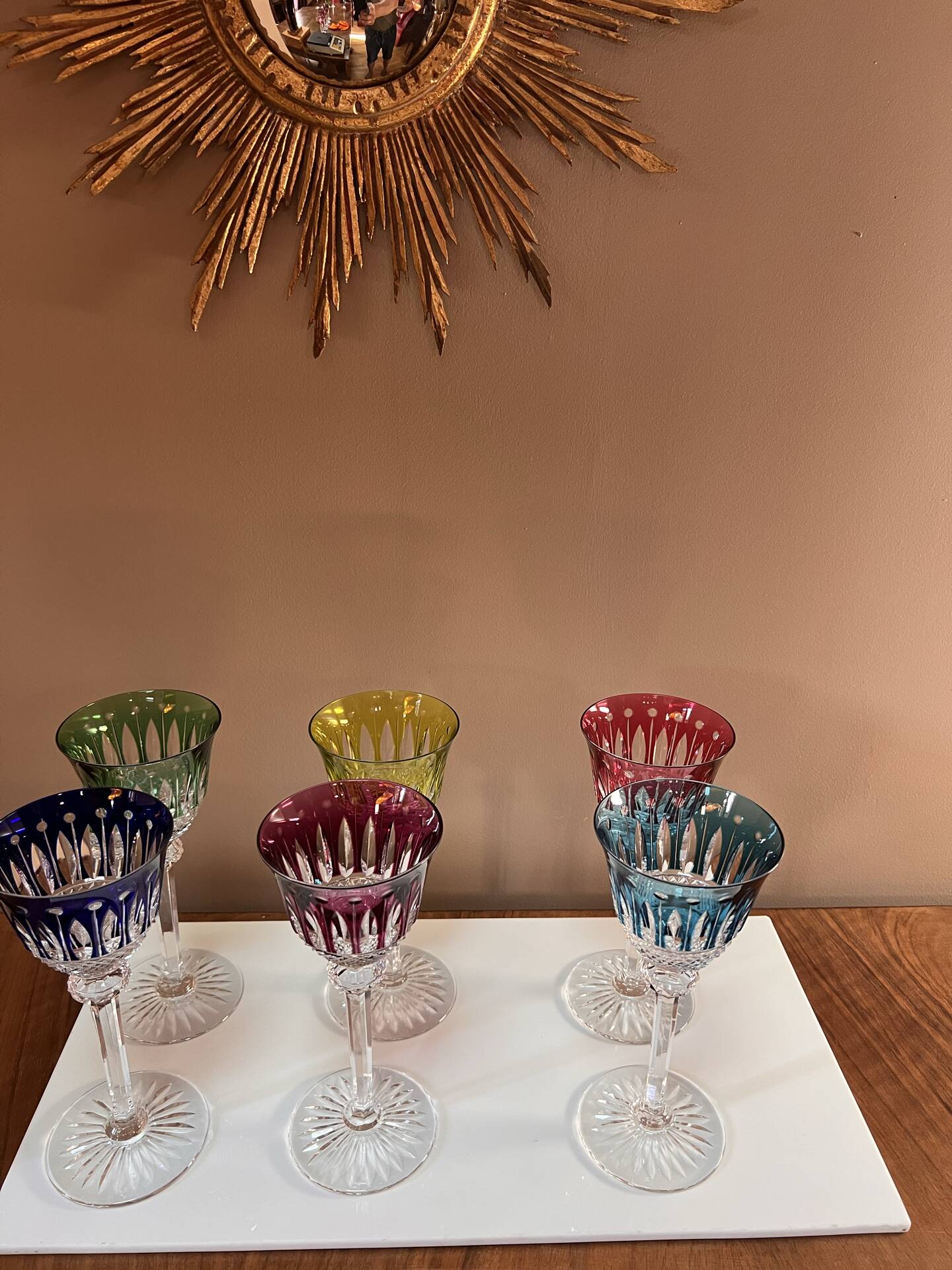 6 verres à vin en cristal Saint Louis