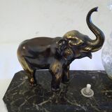 Elephant bedside lamp and marble