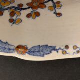 11 flat plates Rooster with Peonies, Gien earthenware
