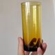 Vintage orangeade service in amber blown glass decanter & 6 glasses