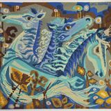 JCL Duprez tapestry "the azure horses"