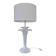 Grande lampe palmier, Italy, en céramique blanche, années 60