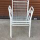 Suite de 3 fauteuils en  métal de couleur blanc EMU modèle RIO