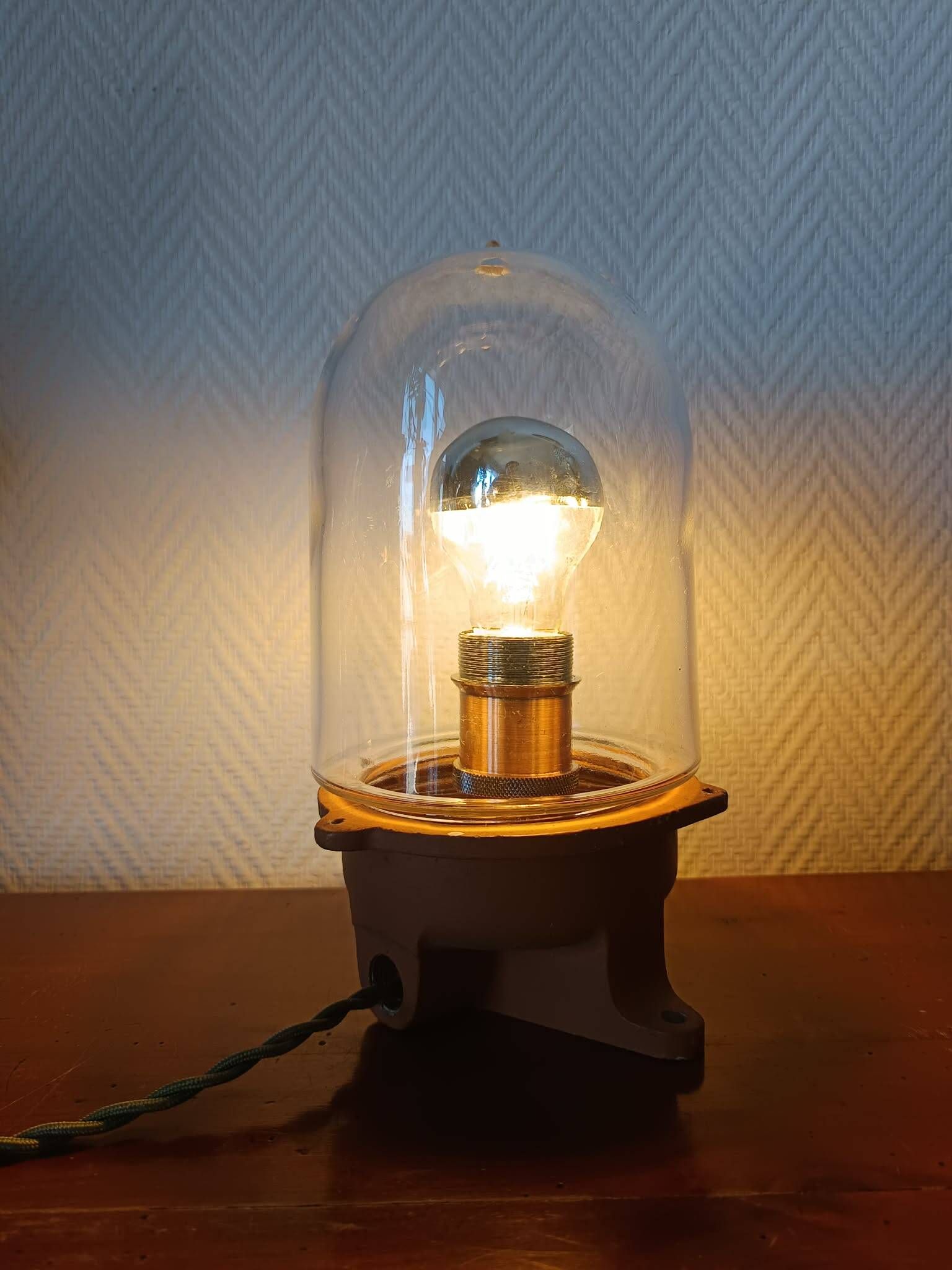 Vintage globe lamp
