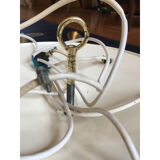 Suspension waterfall 6 balls in opaline - vintage 60s