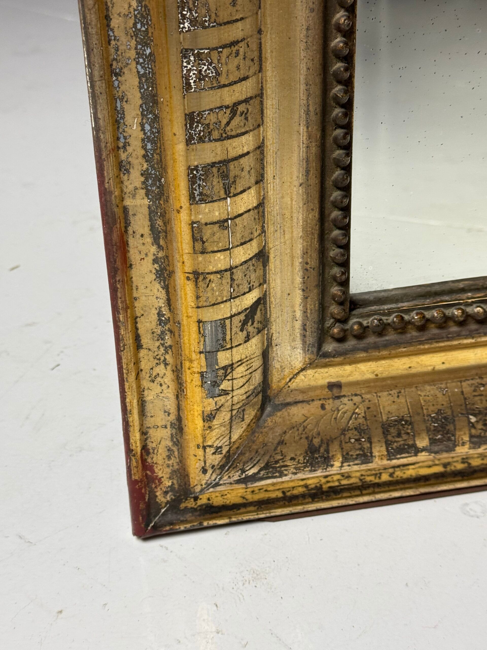 Miroir doré Louis Philippe du 19ème siècle