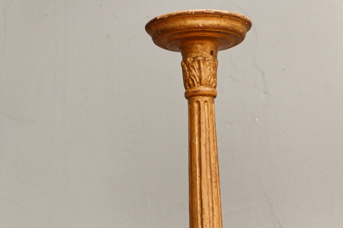 Pair of wooden candle spades, 18th century