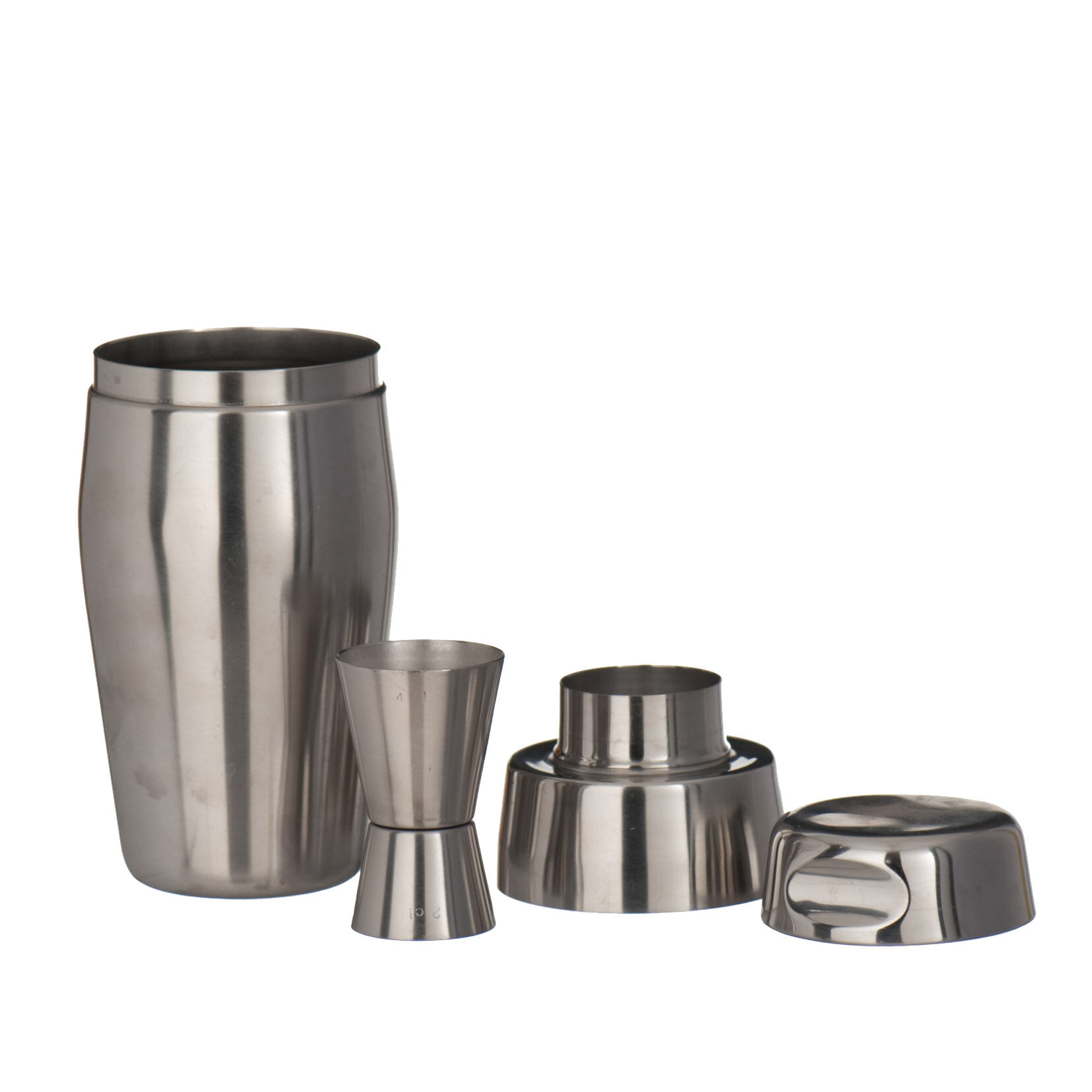 Shaker design and its stainless steel dosing dispenser Alessi 1970