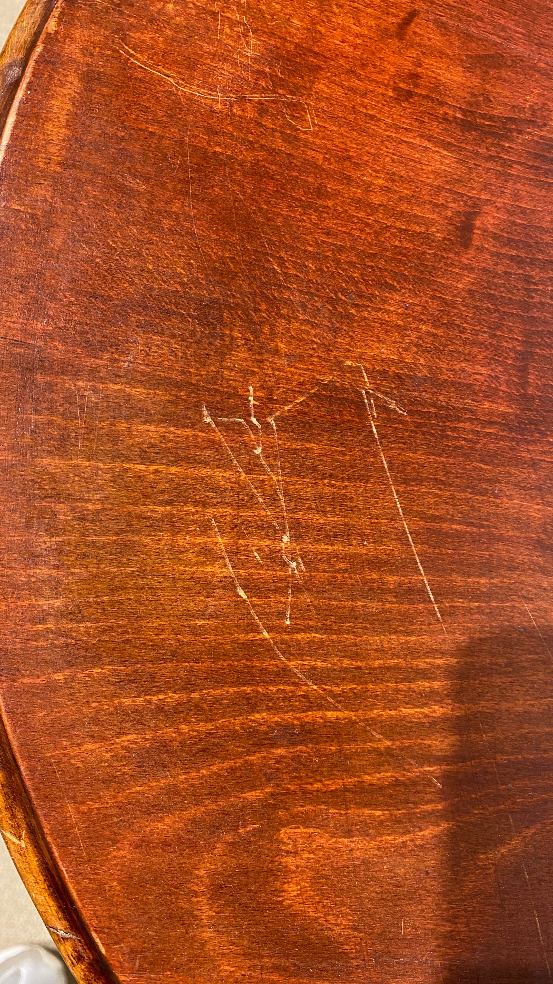 Bistro-style table, old around 1930 tinted