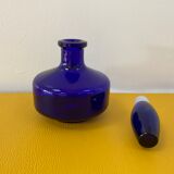 Cobalt blue glass soliflore vase