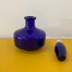 Vase soliflore en verre bleu cobalt