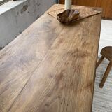 Farmhouse table in oak and walnut 2m