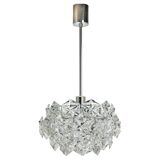 Small and Superb Pendant, Chrome and Crystal Glass by Kinkeldey, Germany, 1970