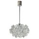 Small and Superb Pendant, Chrome and Crystal Glass by Kinkeldey, Germany, 1970