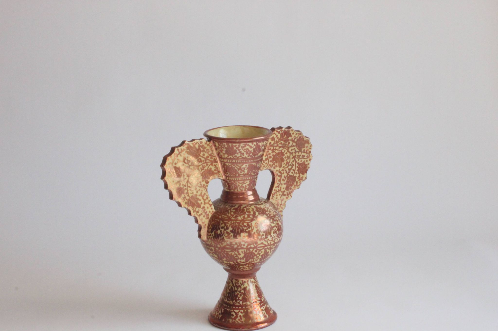 Vases Néoclassiques Espagnols en Cuivre Lustré, 19e