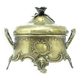 Rococo sugar bowl, silver-plated brass, Poland, early 20th century