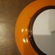 Small vintage orange and white Duralex plates