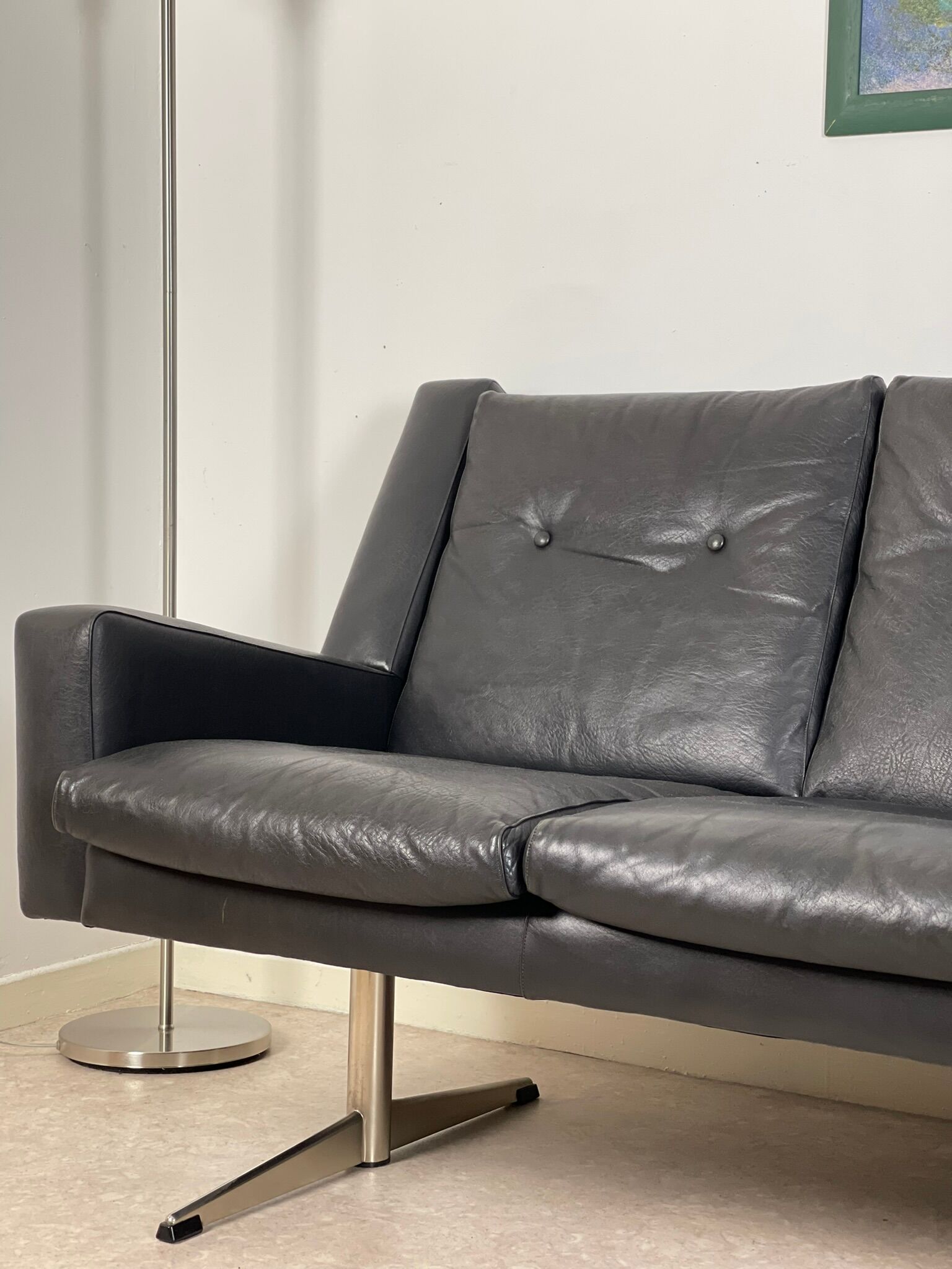 Shaker leather sofa