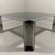 Chrome plated & smoked glass low coffee table 1960’s