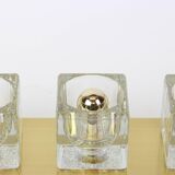 Exclusive wall sconces in crystal and brass by Peill & Putzler, Germany.