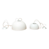 Postmodern Italian glass pendant lamp model Gaia by Luciano Cesaro for Tre Ci Luce, 1980s, set of 2.