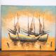 Boat on the water, 2000s, acrylic on canvas