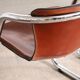 Set of 6 tubular chrome and saddle leather dining chairs for Metaform, 1970