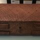 Braided straw suitcase