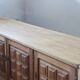 Vintage 1960/70s Danish Brutalist Light Oak Low Sideboard / Crezenda