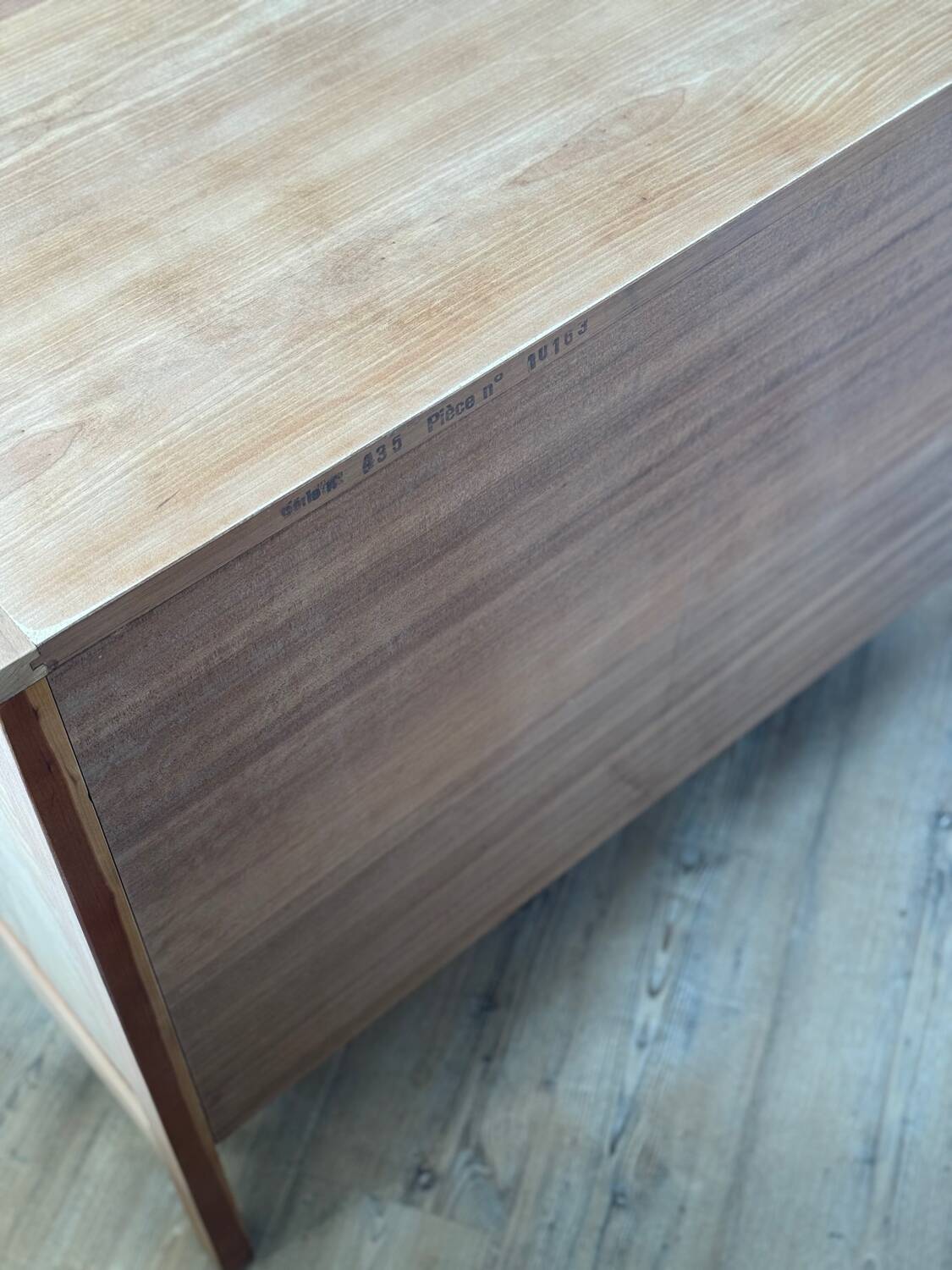 Revisited Louis XV chest of drawers – sanded solid wood – ready to personalize