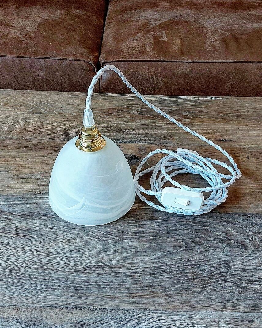 Vintage marbled lamp