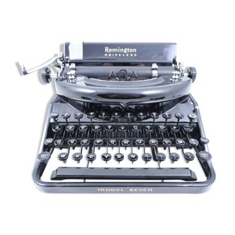 Remington Noiseless 7 shiny black laptop Superbe 1937 USA