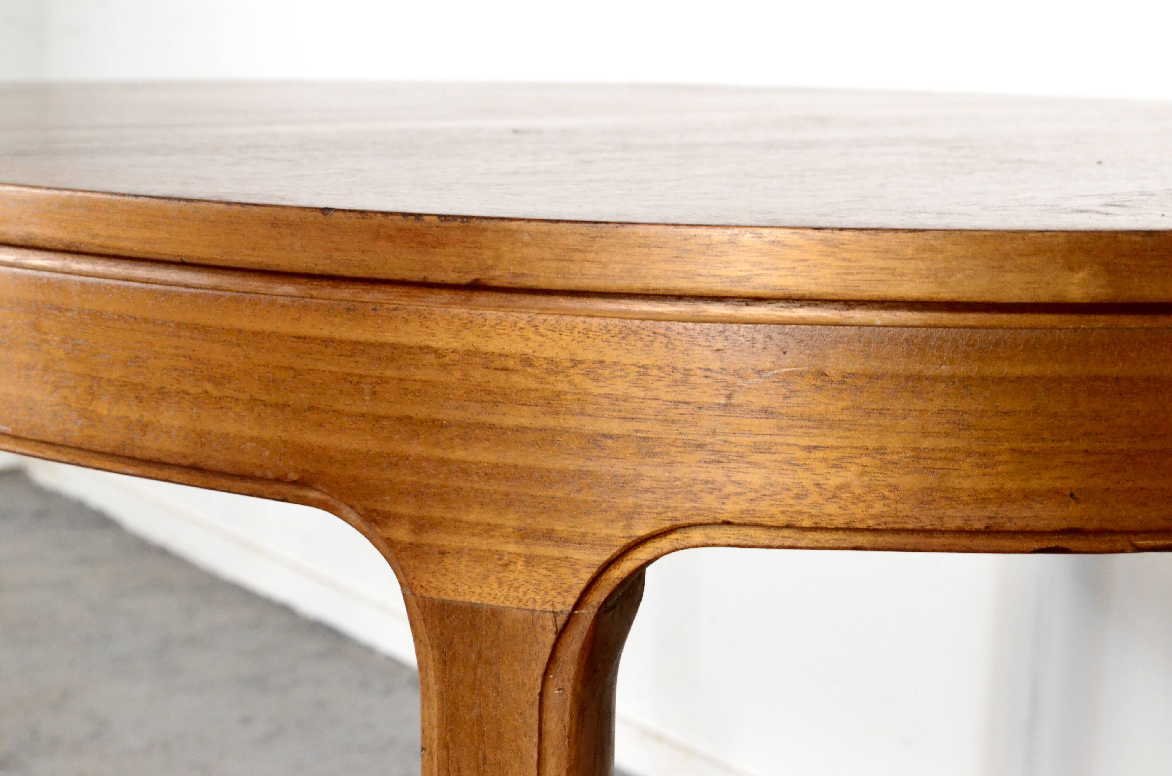 Table extensible oblongue Nathan en teck, style Midcentury. Vintage moderne