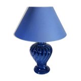 Blue ceramic lamp