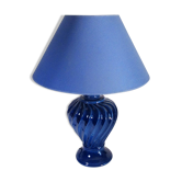 Blue ceramic lamp