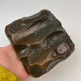 Mid Century Solid Abstract Brutalist Bronze front Door Handle 1960