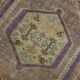Purple & Brown Oriental Vintage Rug, 107x172Cm