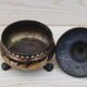 Vintage brass bonbonnière – copper and gold floral patterns