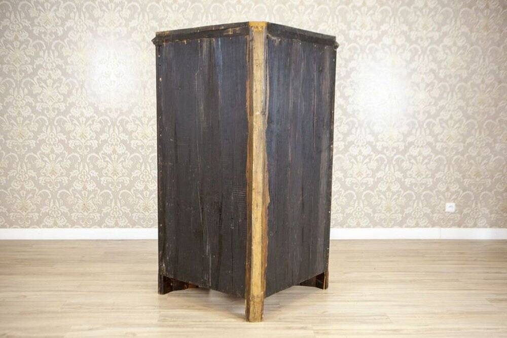 Biedermeier Mahogany Corner Cabinet, 1870