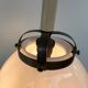 Chandelier 1920 opaline and frosted glass brand bag paris