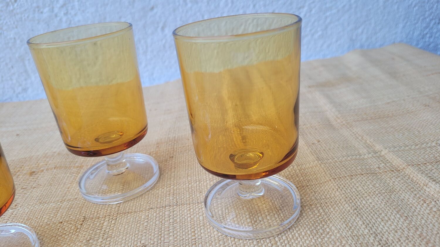 70's stemmed glasses