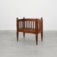 Large Arts & Crafts oak side chair, Belgium ca. 1915