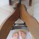 Rare American office chair - wooden - swivel - 50s/60s - child