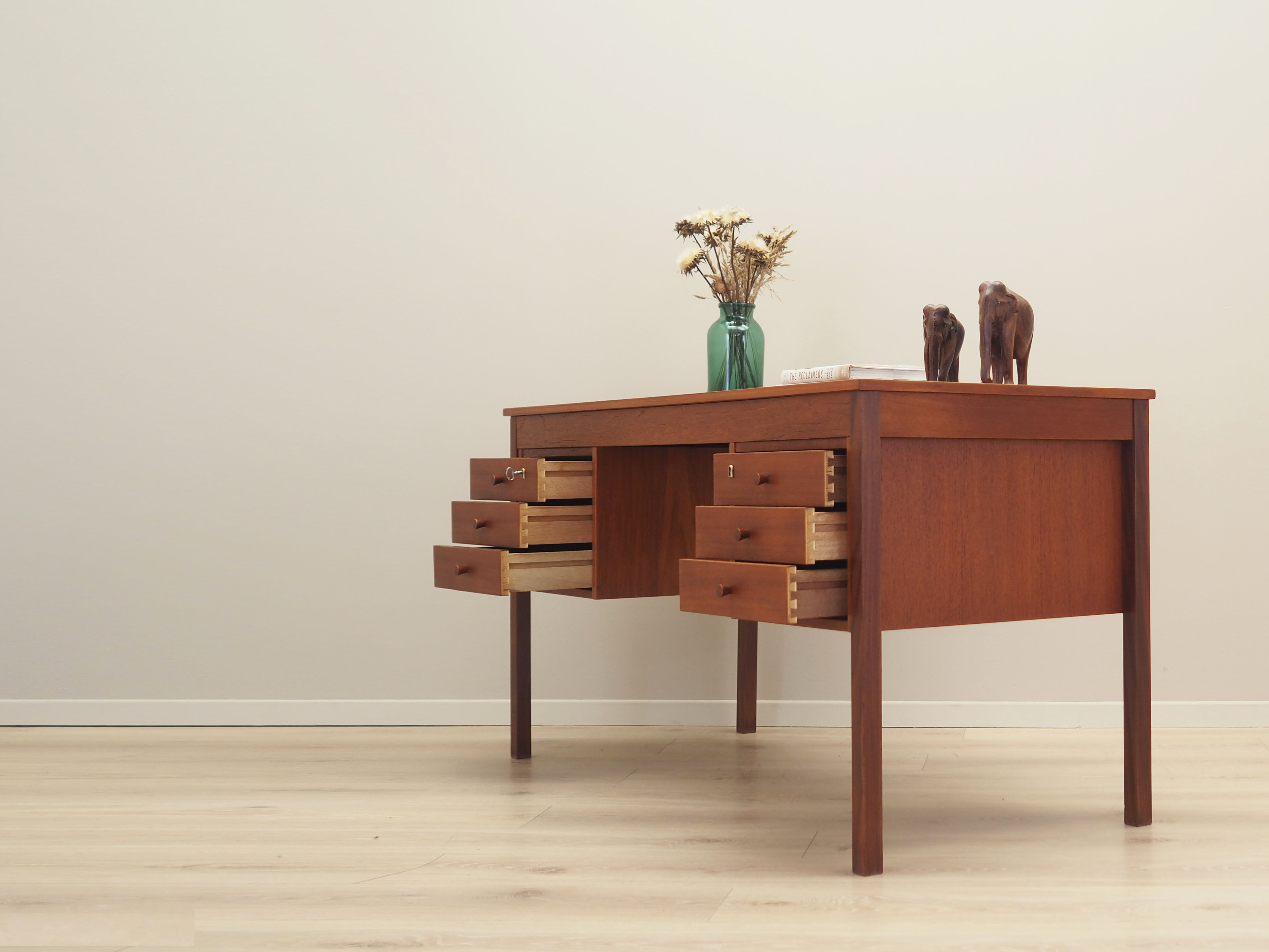 Teak desk, Danish design, 1970s, made in Denmark
