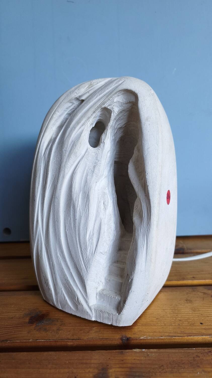 Cave lamp in Chavigny stone - Arsène Galisson