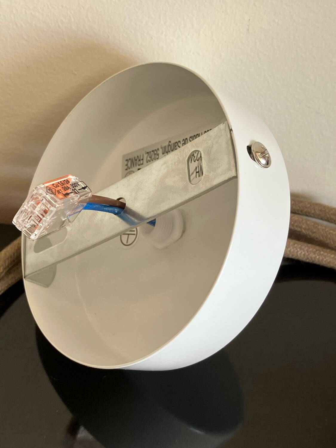 Vintage bubble glass pendant light