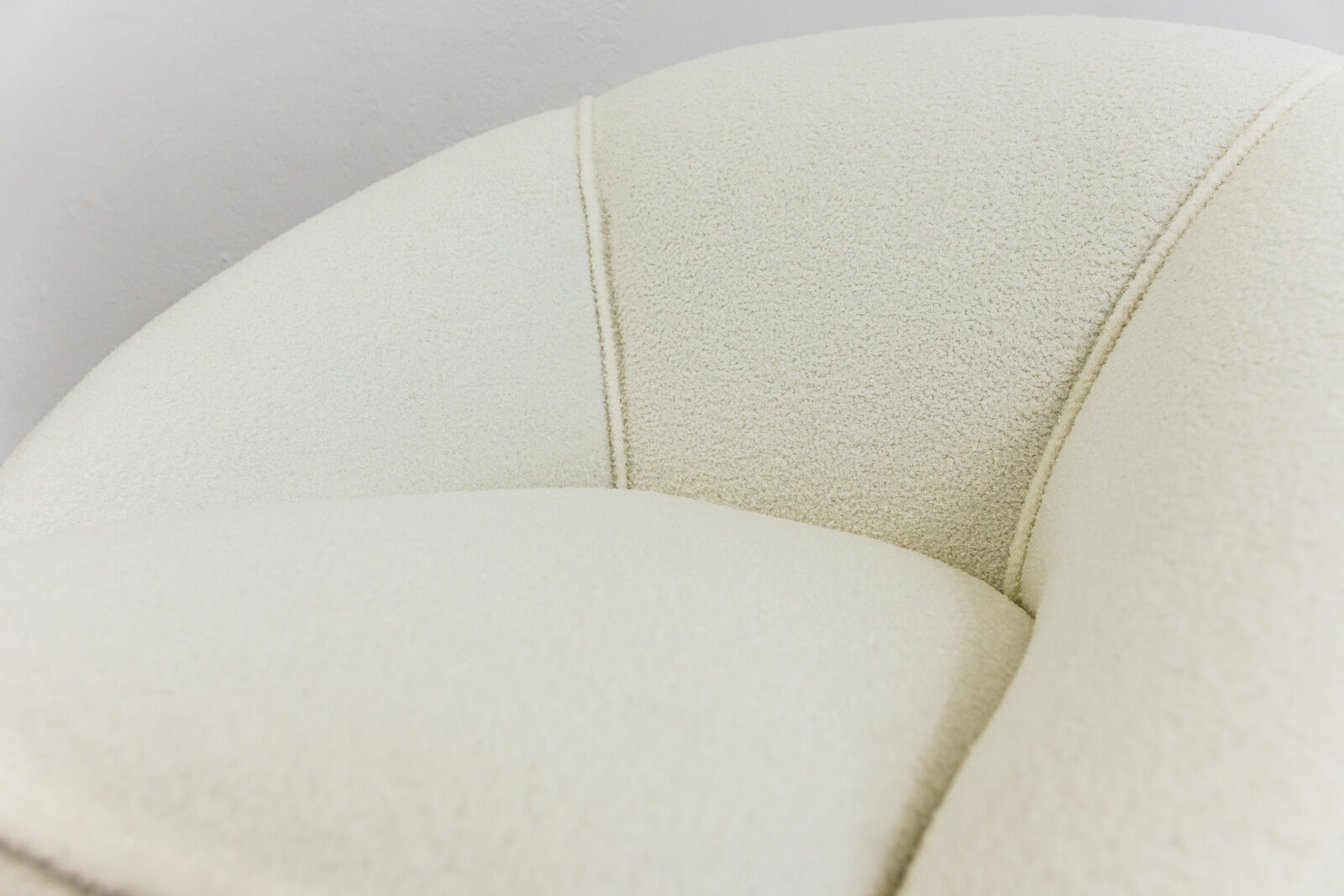 Mid century white boucle armchair 1950's