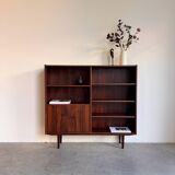 Vintage bookcase rosewood with flapdoor