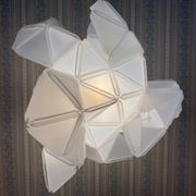Labyrinth, Hazy, Artisan Light Sculpture with Integrated Fixture, By Republiken